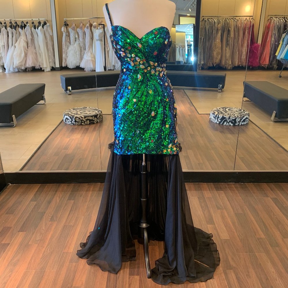 Simple Straight Fitted Stretch Material Strapless